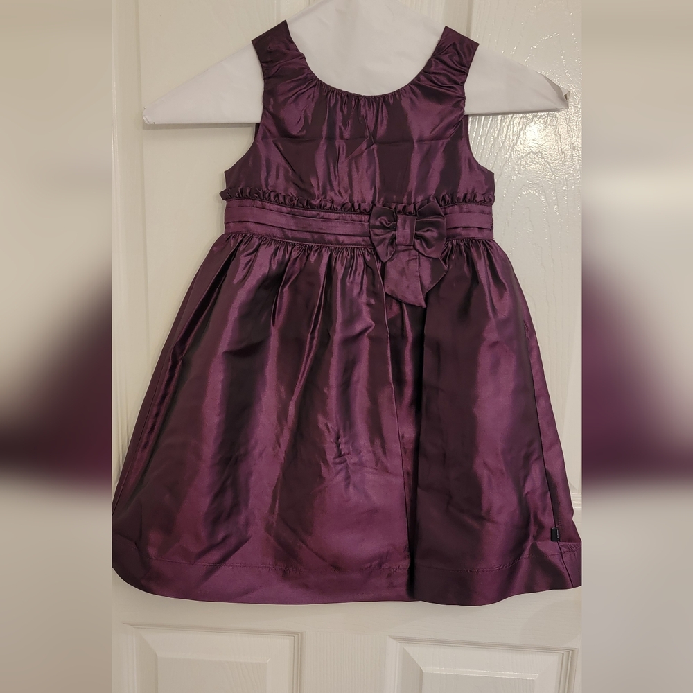 DKNY Elegant Purple Kids Dress with Bow